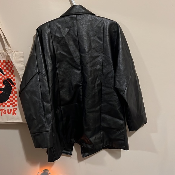 Size 12 Faux Leather Jacket from Boohoo - Picture 2 of 2